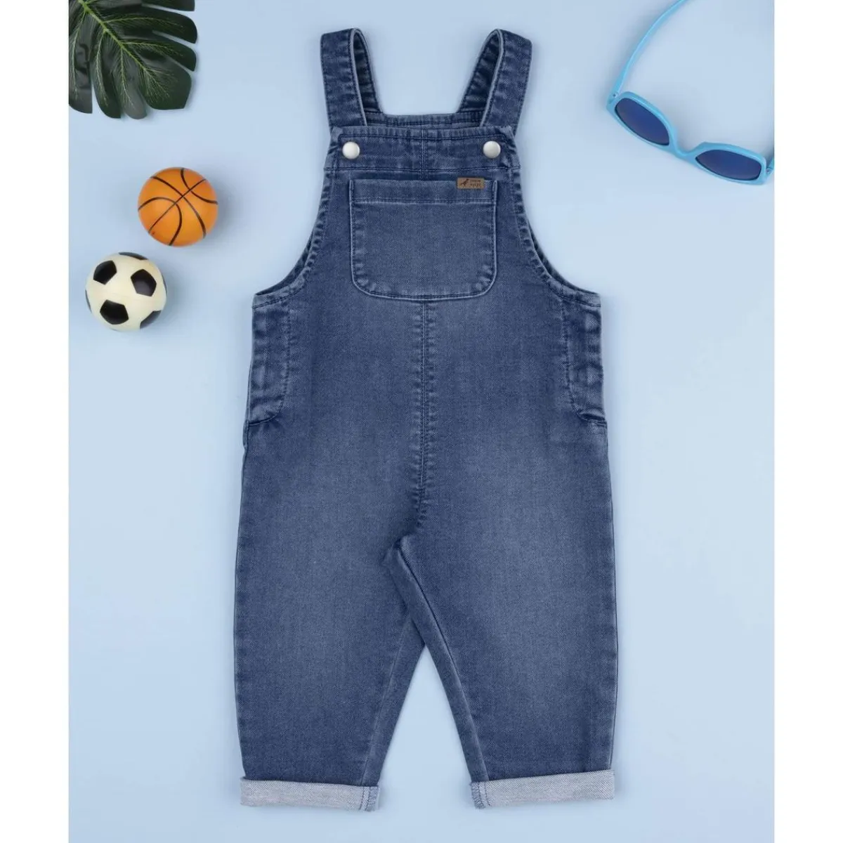 Peto vaquero para niño en denim azul*Prenatal Best