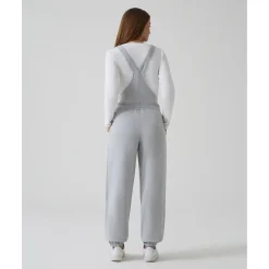 Clearance Petos premamá de felpa gris para embarazo y lactancia Premamá·Moda|Moda·Pantalones, Faldas Y Leggins