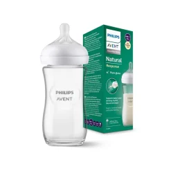 Clearance Philips - Biberon de vidrio natural response 240 ml (1m+) Biberones Y Chupetes·Biberones