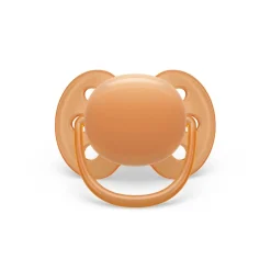 Philips - Chupetes ultra suaves para bebés de 6-18 meses, morado/naranja (2 unidades)*AVENT Clearance