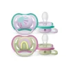 Philips - Chupetes ultra air 0-6 meses verde/rosa*AVENT Sale