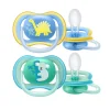 - Chupetes Ultra Air verde y azul +18 meses*PHILIPS AVENT New