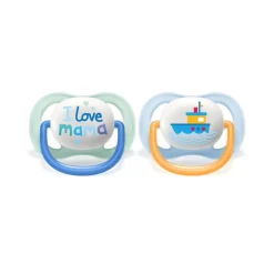 Philips - Pack 2 chupetes ultra air collection 0-6m azul - Mamá*AVENT Outlet