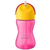 - Vaso rosa con pajita 300 ml +12 meses*PHILIPS AVENT Clearance