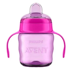 - Vaso rosa 200 ml boquilla blanda +6 meses*PHILIPS AVENT New