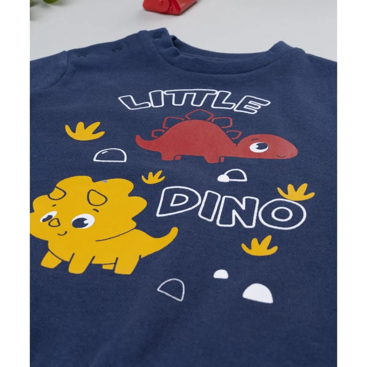 Best Pijama azul y rojo con dinosaurio para niño Descanso Y Ropa Interior·Bebé 3-36 Meses