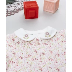 Pijama de bebé en terciopelo con estampado floral*Prenatal Outlet