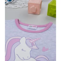 Hot Pijama dos piezas para niña gris y rosa con unicornios Descanso Y Ropa Interior·Infantil 2-10 Años
