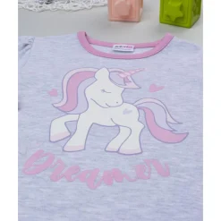Hot Pijama dos piezas para niña gris y rosa con unicornios Descanso Y Ropa Interior·Infantil 2-10 Años