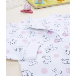 Clearance Pijama enterizo blanco con conejitos para niña Descanso Y Ropa Interior·Bebé 3-36 Meses