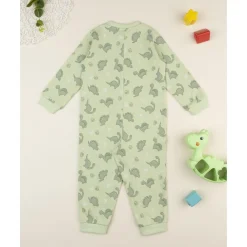 Pijama enterizo verde con estampado de dinosaurios para niño*Prenatal Best