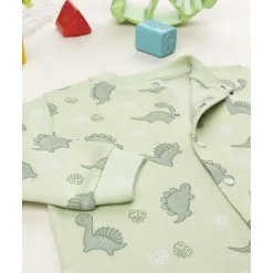 Pijama enterizo verde con estampado de dinosaurios para niño*Prenatal Best