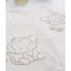 Sale Pijama marrón claro de terciopelo con monitos Ropa Y Accesorios·Peleles|Recién Nacido·Ropa Y Accesorios