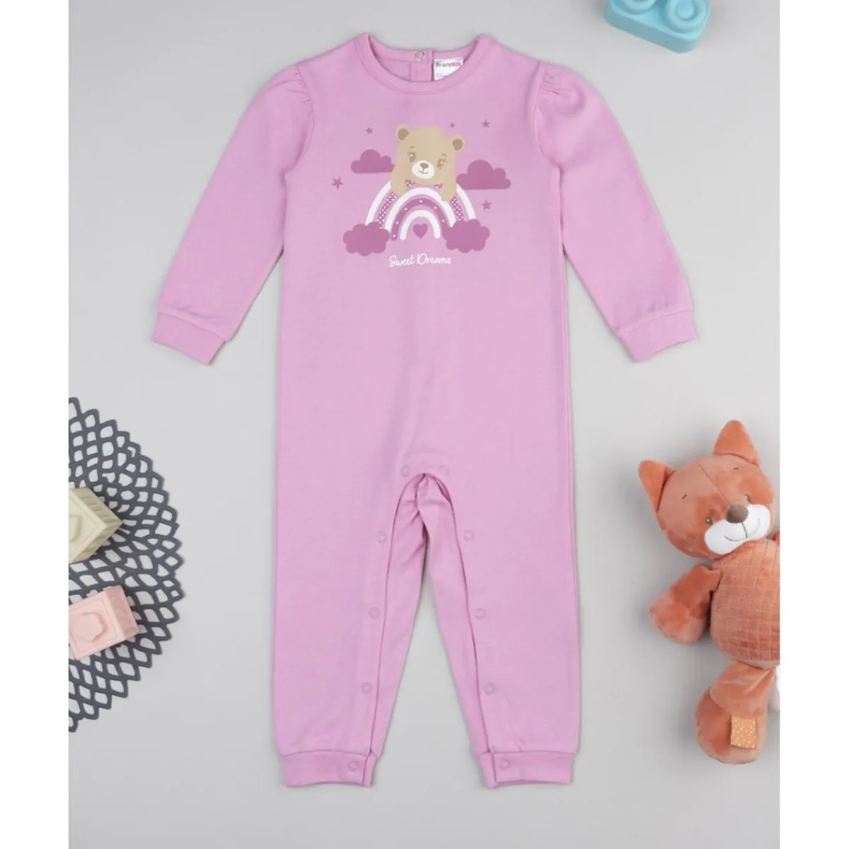 Clearance Pijama niña rosa con arcoíris Descanso Y Ropa Interior·Bebé 3-36 Meses