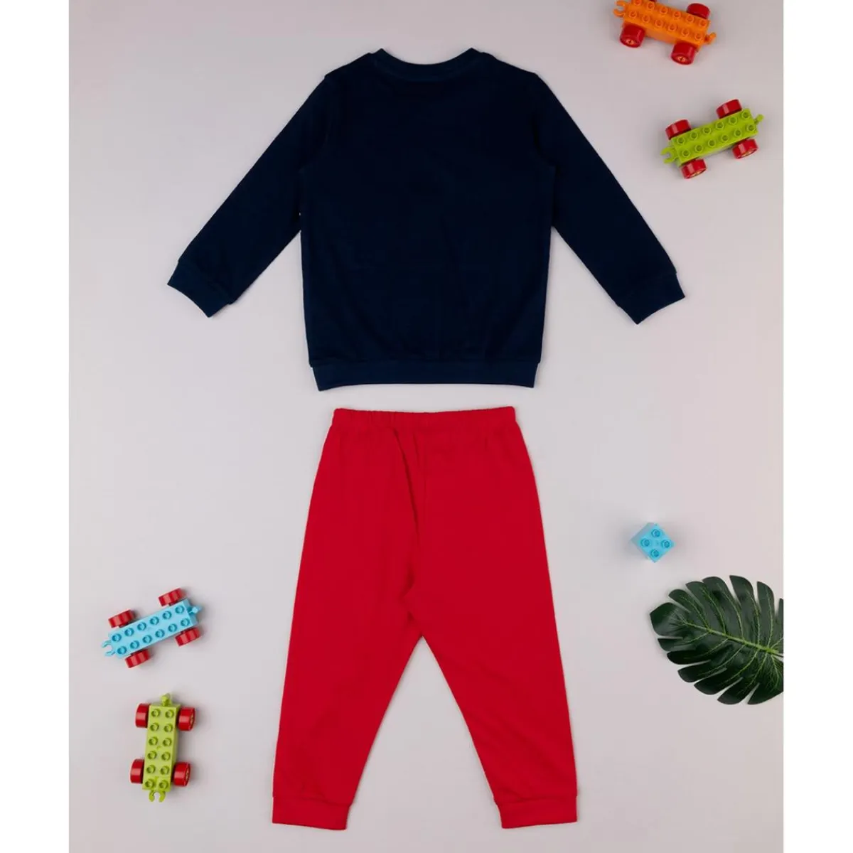 Outlet Pijama niño azul/rojo coche Descanso Y Ropa Interior·Bebé 3-36 Meses