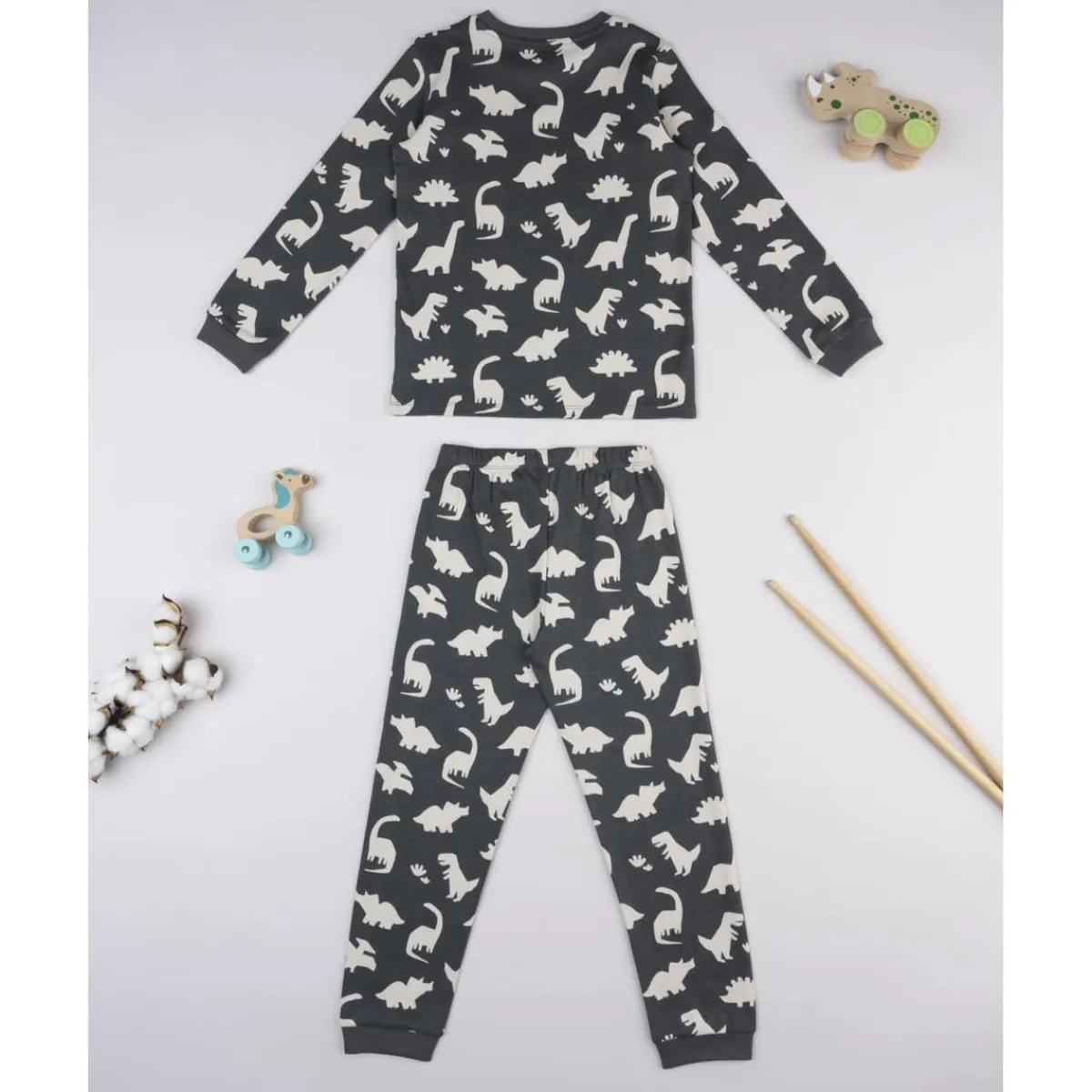 Pijama niño gris oscuro Dino*Prenatal Clearance