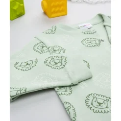 Discount Pijama niño verde con leones Descanso Y Ropa Interior·Bebé 3-36 Meses