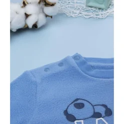 Discount Pijama polar azul de niño con panda Descanso Y Ropa Interior·Bebé 3-36 Meses