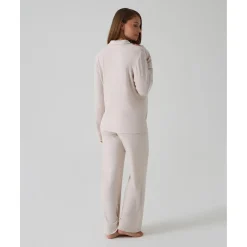 Online Pijama premamá largo efecto tricot beige Premamá·Íntimo Y Noche|Íntimo Y Noche·Pijamas Y Camisones