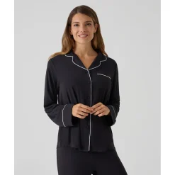 Pijama premamá negro de dos piezas con bolsillo*Prenatal Best