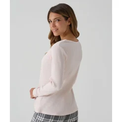 Online Pijama premamá rosa y gris tartán Premamá·Íntimo Y Noche|Íntimo Y Noche·Pijamas Y Camisones