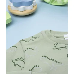 Pijama verde de dinosaurios para niño*Prenatal Clearance