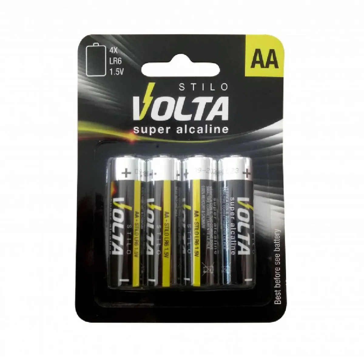 Pilas Alcalinas AA V1,5 4 unid Electrónicos