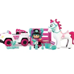 - Remolque y caballo con mini muñeca y accesorios Pop&Swap*PINYPON Sale