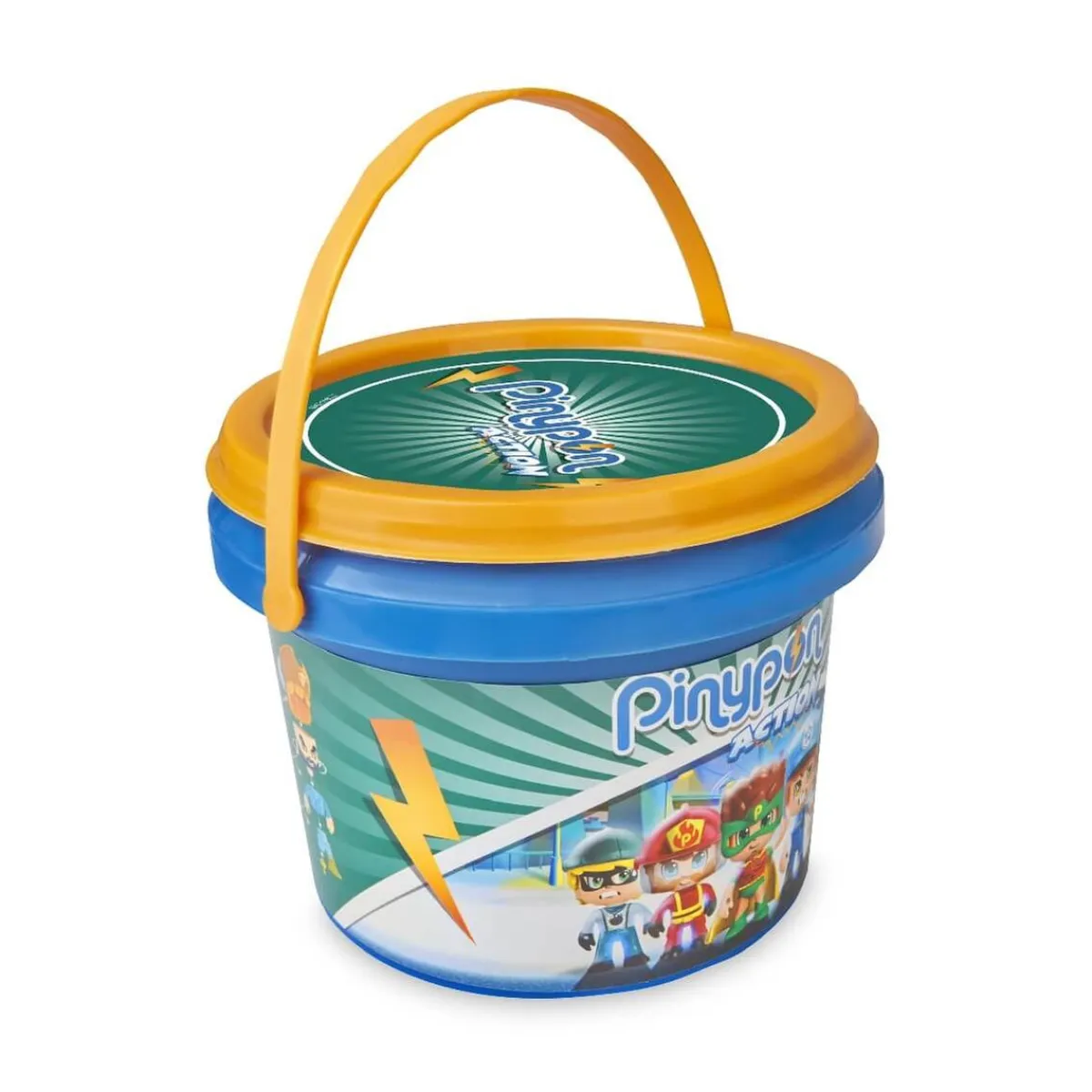 Best Action - Pack Cubo con 5 Figuras Coleccionables Y Mini Mundos