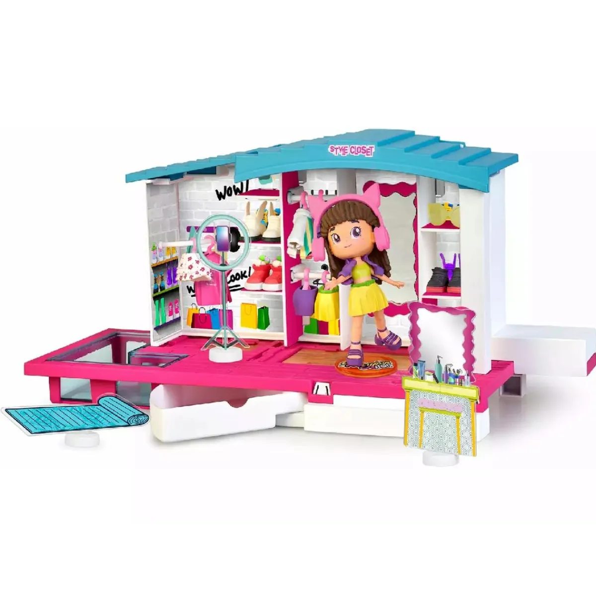 Best Top - Style Closet Playset con figura y accesorios Coleccionables Y Mini Mundos