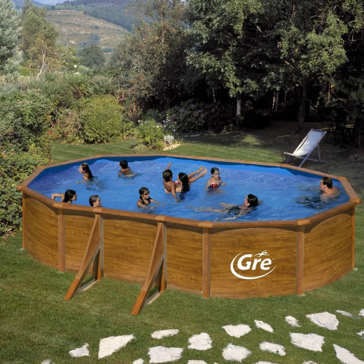 New Piscina ovalada Pacific 6,10 x 3,75 m Piscinas|Juguetes De Verano