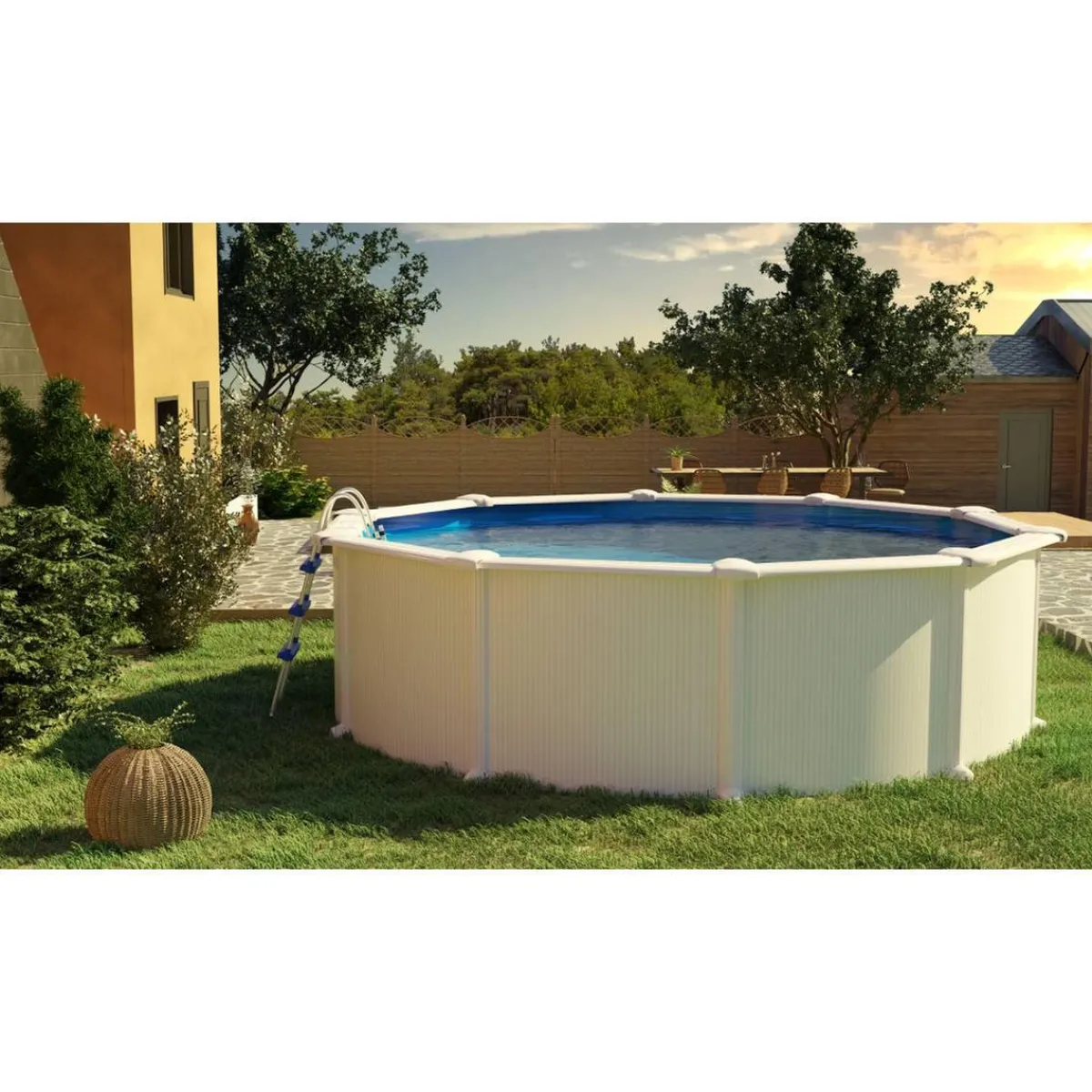 Piscina redonda Fidji 460 x 120 cm Juguetes De Verano|Piscinas