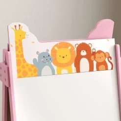 Pizarra 2 en 1 con cajas de tela Rosa*AIYAPLAY Discount