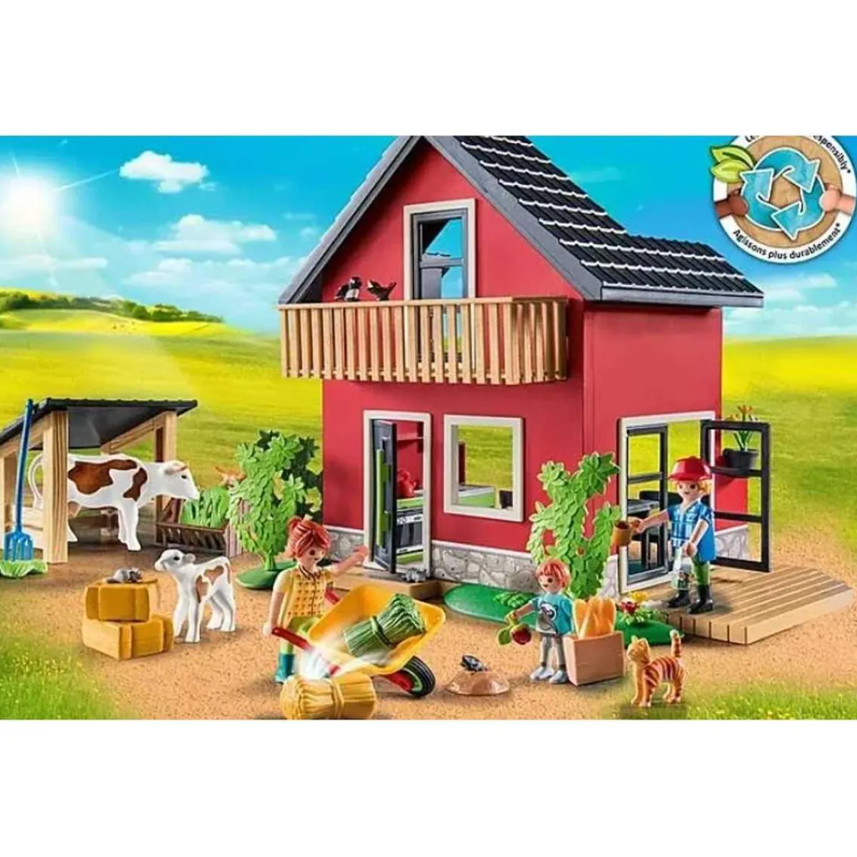 Clearance - Casa de campo y animales de granja Country ㅤ Juguetes De Construcción
