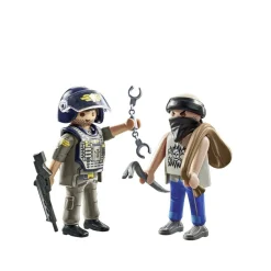- Dúo de Acción: SWAT & Bandido ㅤ*PLAYMOBIL New