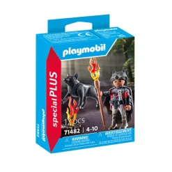 Hot - Figura Guerrero y Lobo ㅤ Juguetes De Construcción