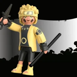 Discount - Figura Naruto con camisa amarilla y bastón ㅤ Juguetes De Construcción