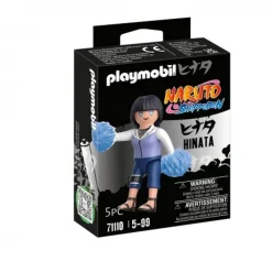 - Figura ninja Hinata con cabello negro y chaqueta blanca y lila ㅤ*PLAYMOBIL New