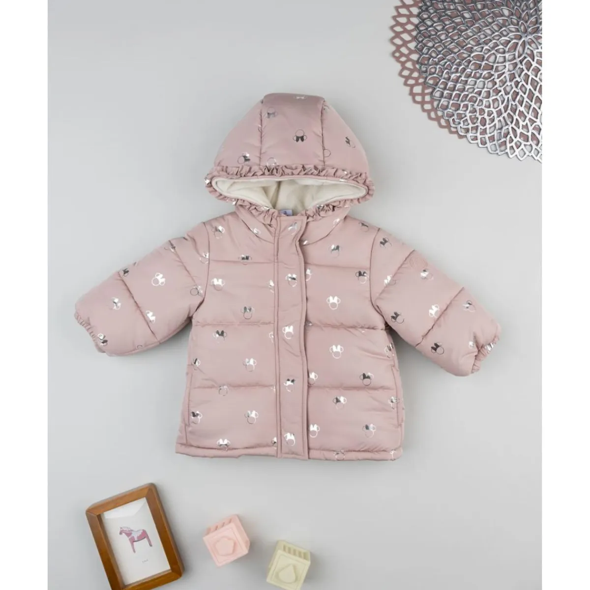 Discount Plumífero Minnie rosa niña Niña·Bebé Niña 3-36 Meses|Bebé Niña 3-36 Meses·Abrigos Y Plumíferos