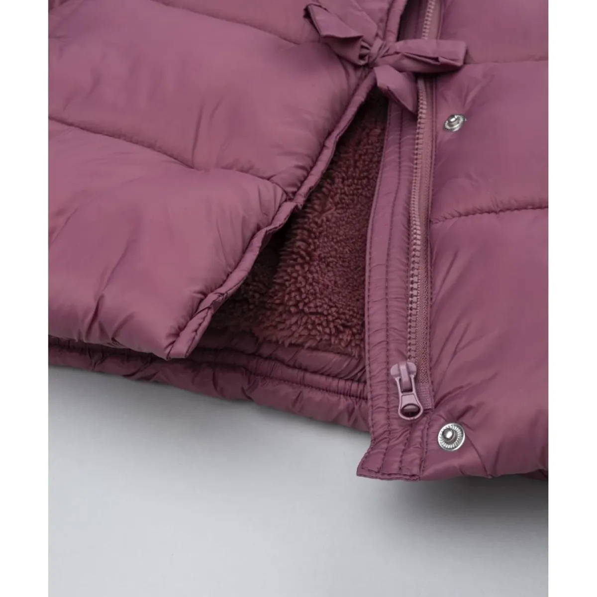 Hot Plumífero rosa con lazos para niña Niña·Bebé Niña 3-36 Meses|Bebé Niña 3-36 Meses·Abrigos Y Plumíferos