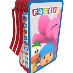 Pocoyo - Plumier unisex 3 pisos con material escolar Pocoyo*C Y P BRANDS New