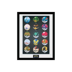 Outlet Pokemon - Póster Pokeballs 30x40 cm Friki Zone|Merchandising