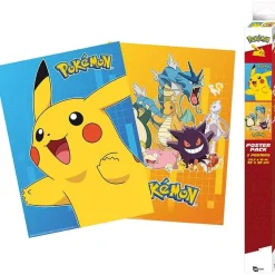 Clearance Pokemon - Set Chibi Poster Pokemon: personajes coloridos Friki Zone|Merchandising