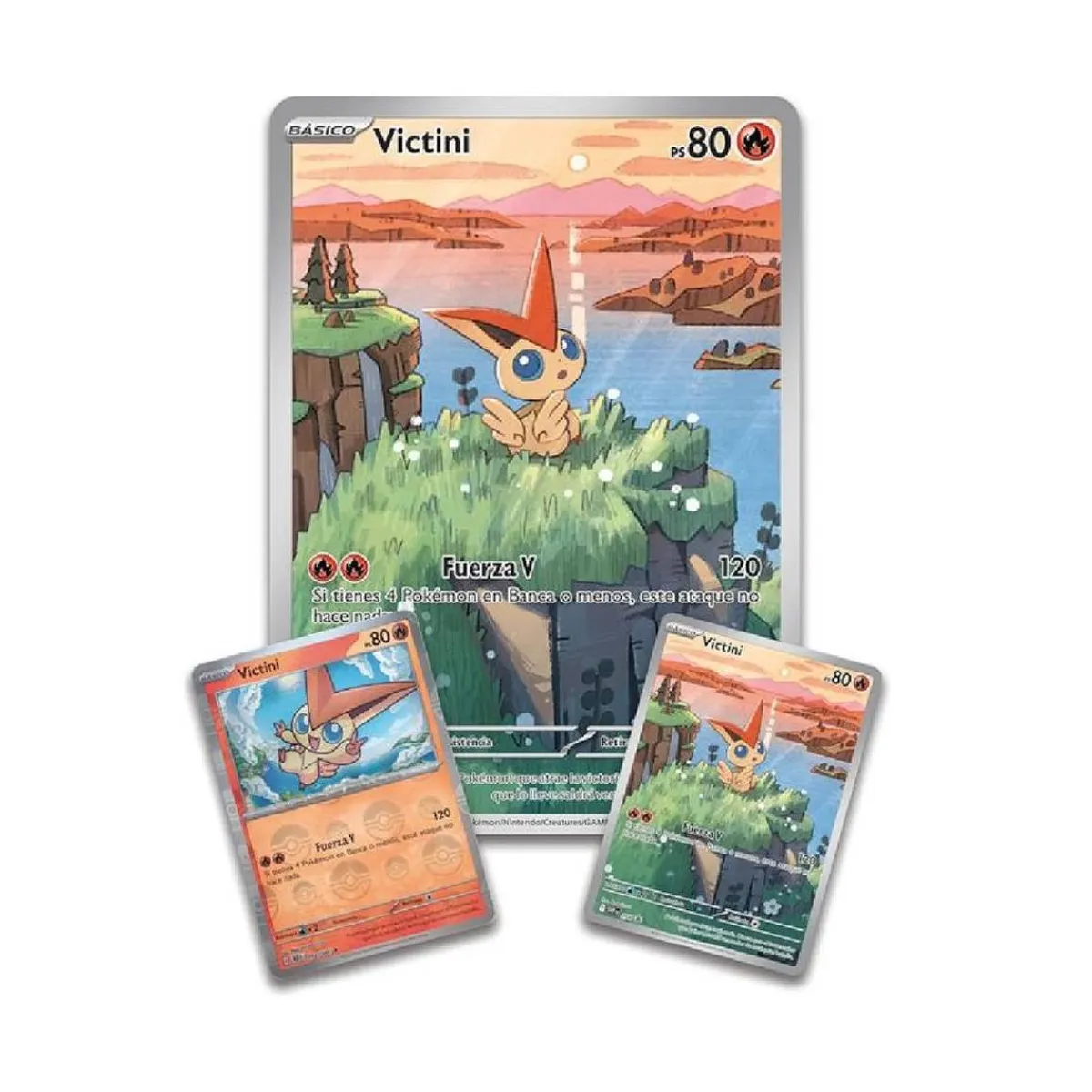 Outlet Pokémon - Colección Ilustración Victini - Fulgor Negro y Llama Blanca (español) Juegos Y Puzzles|Friki Zone
