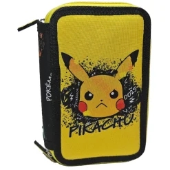 New Pokémon - Plumier 3 cremalleras - Skate Face Material Escolar