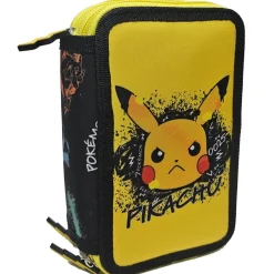 New Pokémon - Plumier 3 cremalleras - Skate Face Material Escolar