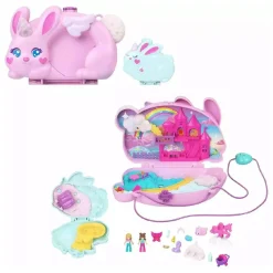 Clearance Polly Pocket - Cofre Bolso Conejito Coleccionables Y Mini Mundos