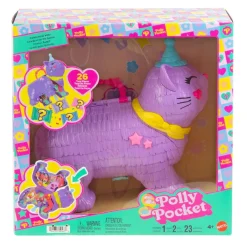 Hot Polly Pocket - Cofre Gatito Piñata Coleccionables Y Mini Mundos