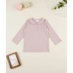 Clearance Polo niña rosa de manga larga Niña·Bebé Niña 3-36 Meses|Bebé Niña 3-36 Meses·Camisas Y Camisetas