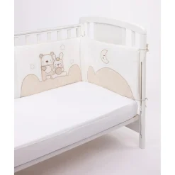 New Protector de cuna con detalles en beige Recién Nacido·Ropa De Cama|Ropa De Cama·Protectores